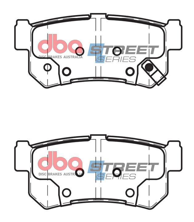 DBA Street Series Brake Pad Set Rear DB1814SS