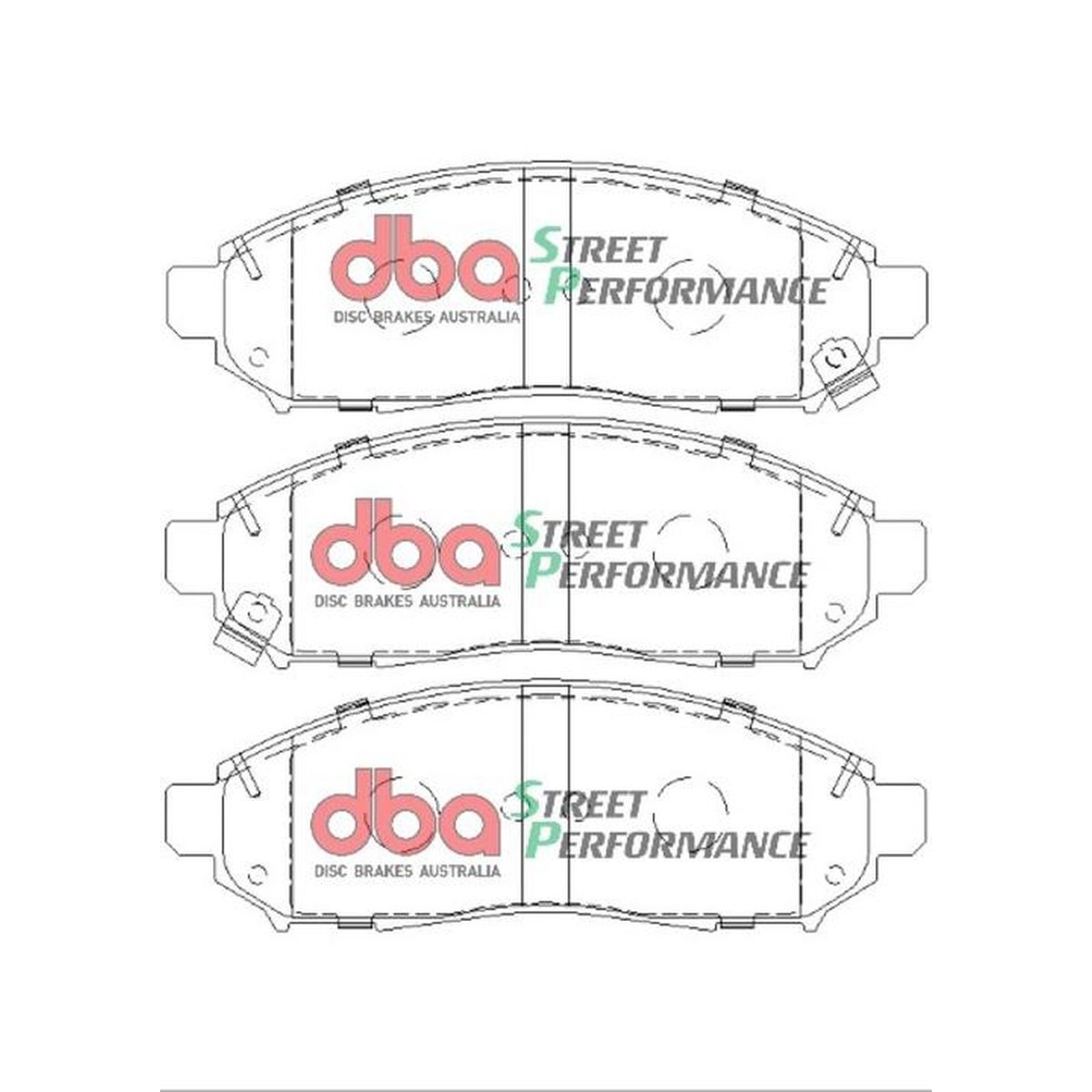 DBA Street Performance Brake Pad Set Front DB1835SP