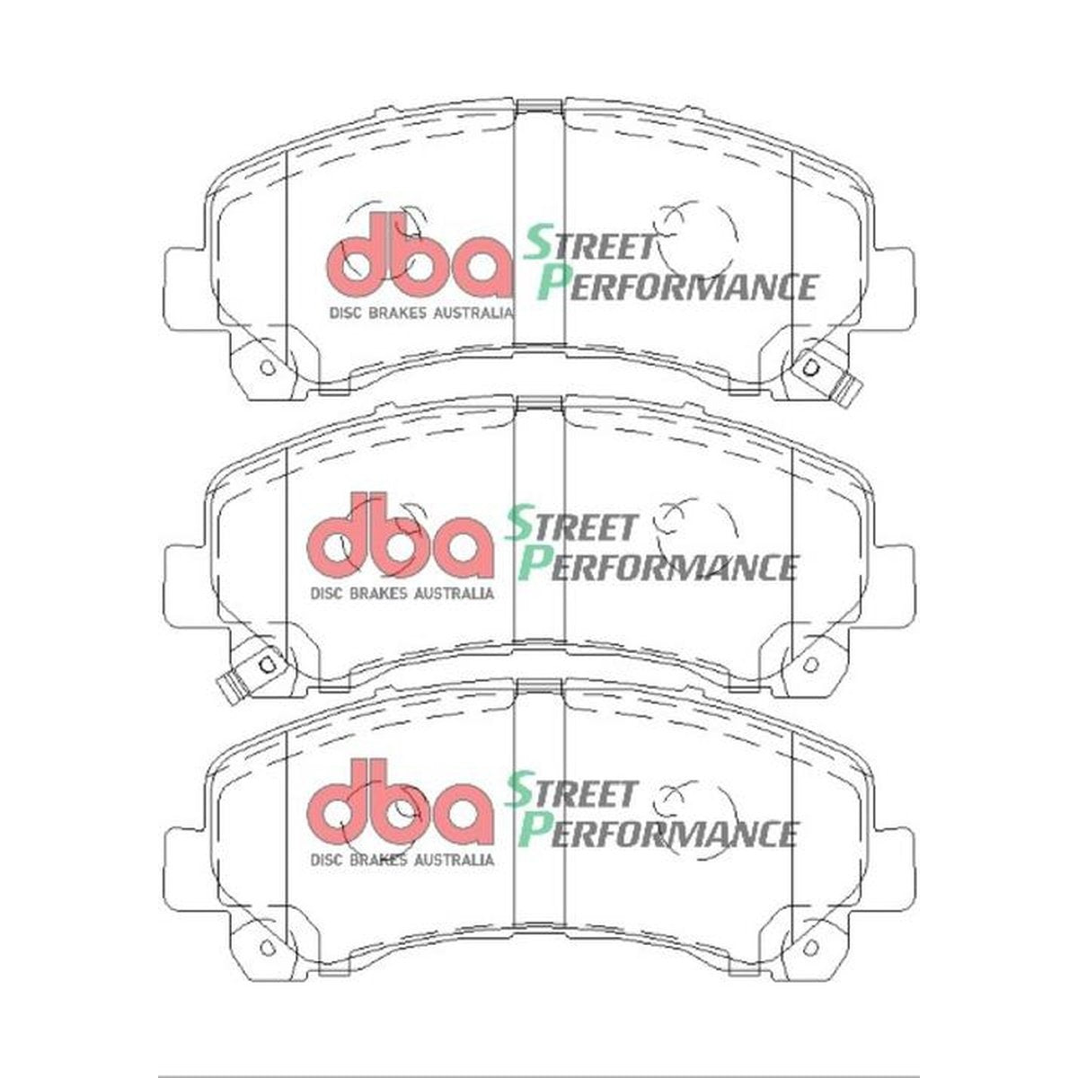 DBA Street Performance Brake Pad Set Front DB1841SP