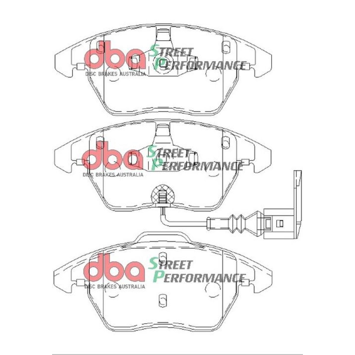 DBA Street Performance Brake Pad Set Front DB1849SP