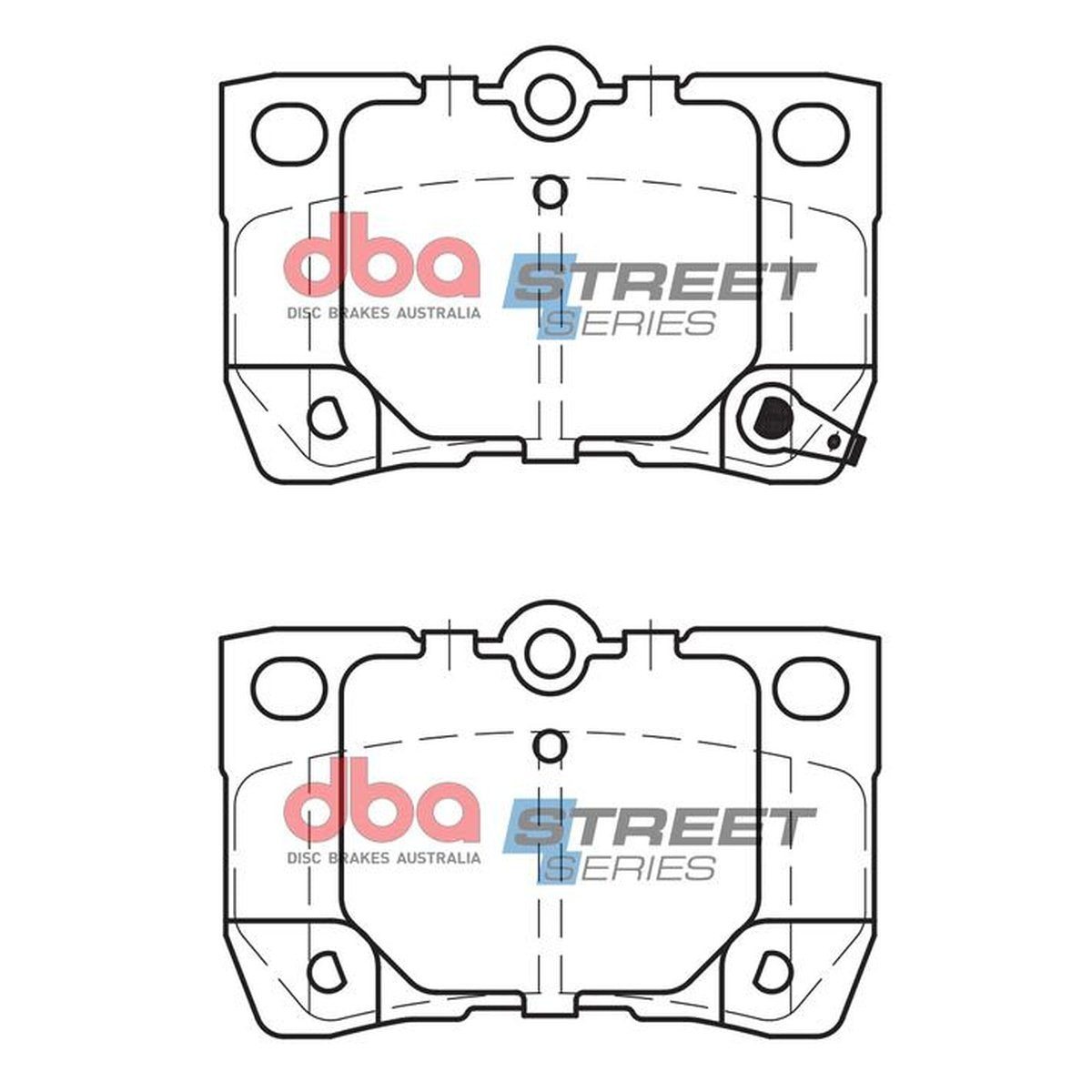 DBA Street Series Brake Pad Set Rear DB1854SS