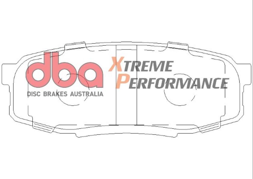 DBA Xtreme Performance Brake Pad Set Rear DB1857XP