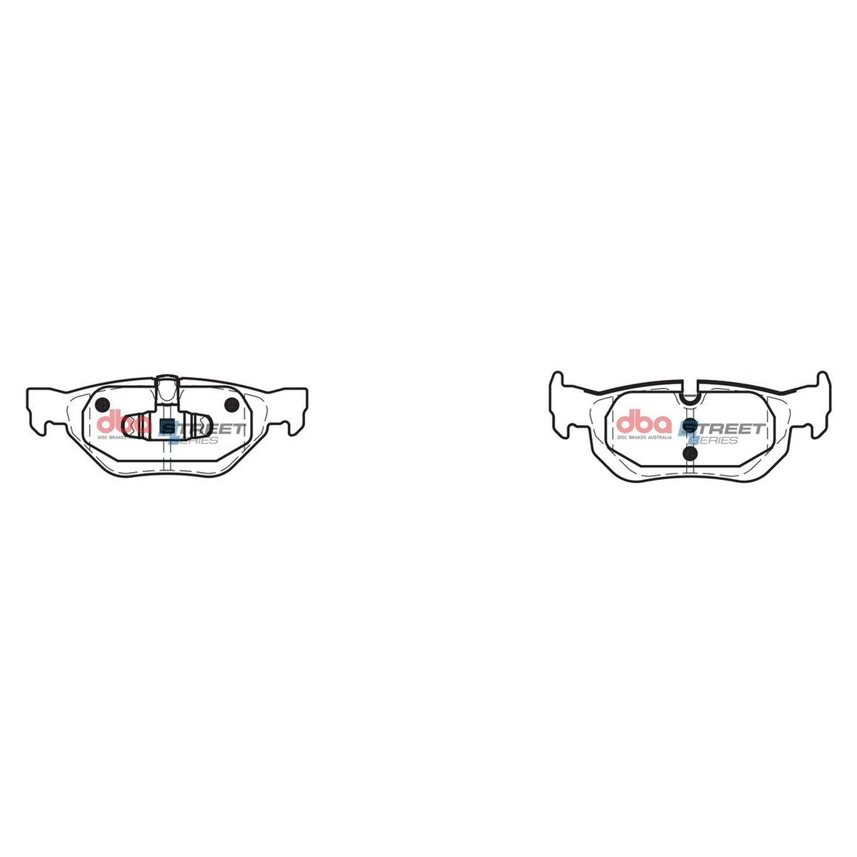 DBA Street Series Brake Pad Set Rear DB1858SS