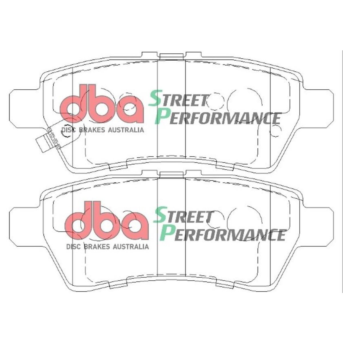 DBA Street Performance Brake Pad Set Rear DB1919SP