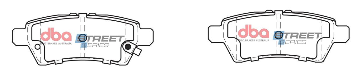 DBA Street Series Brake Pad Set Rear DB1919SS
