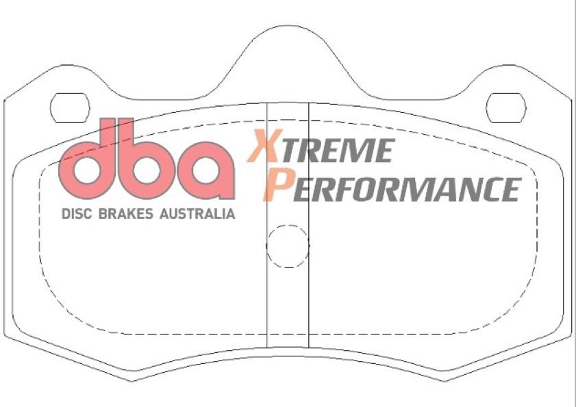 DBA Xtreme Performance Brake Pad Set Rear DB1938XP