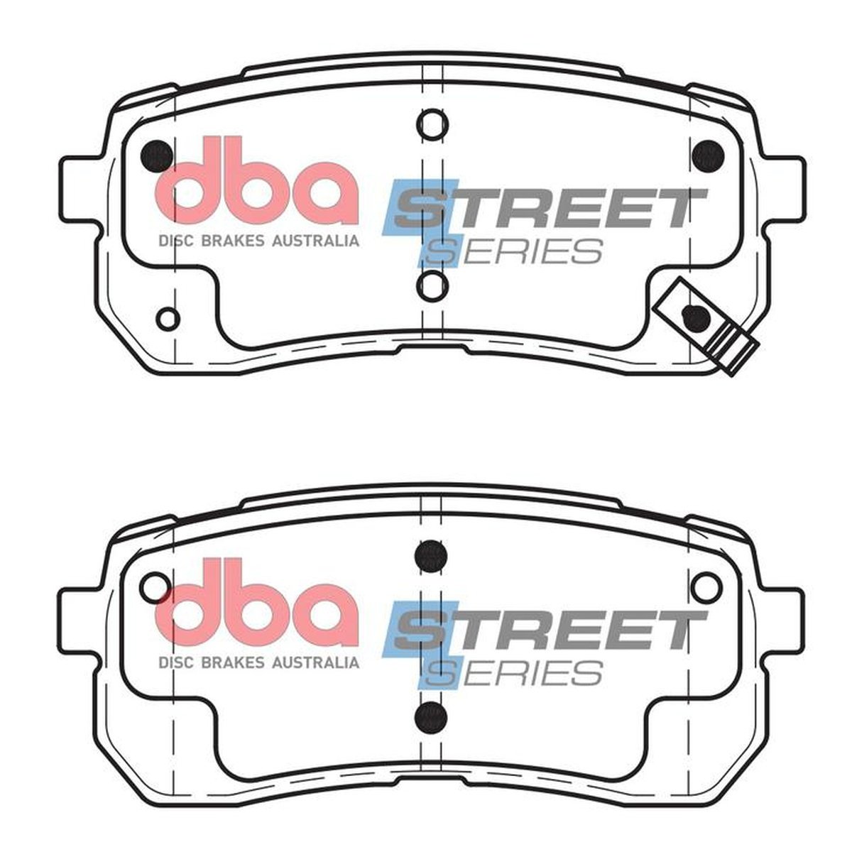 DBA Street Series Brake Pad Set Rear DB1957SS