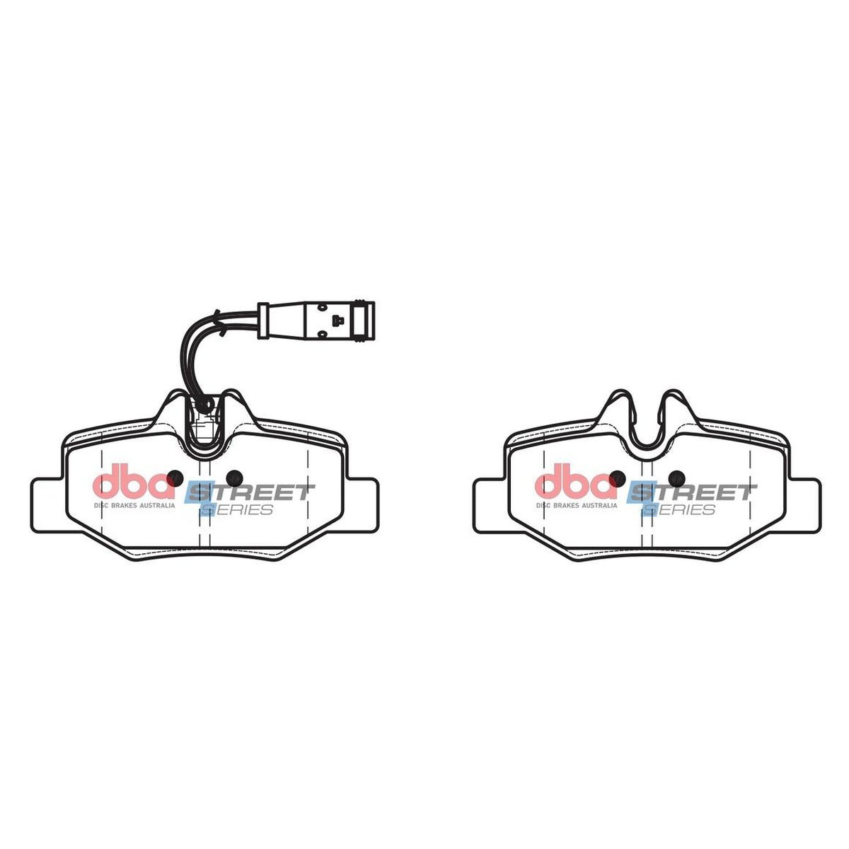 DBA Street Series Brake Pad Set Rear DB1966SS