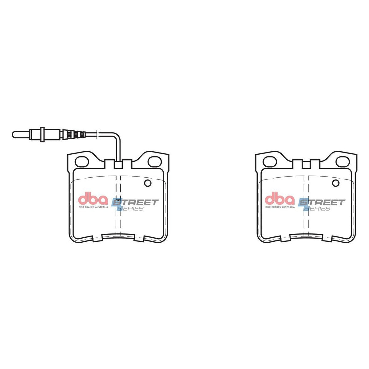 DBA Street Series Brake Pad Set Rear DB1988SS