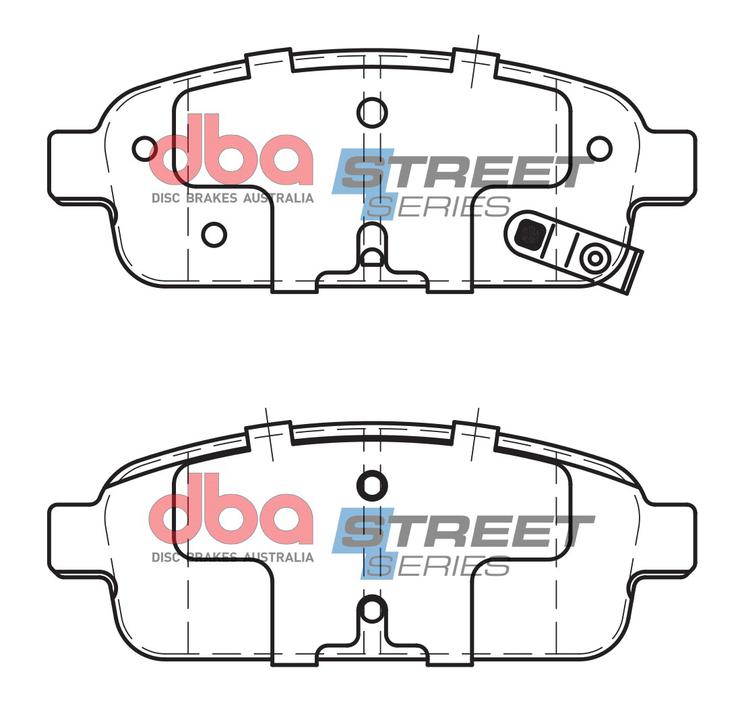 DBA Street Series Brake Pad Set Rear DB1990SS