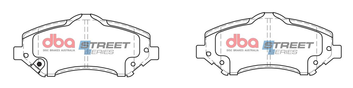 DBA Street Series Brake Pad Set Front DB2002SS