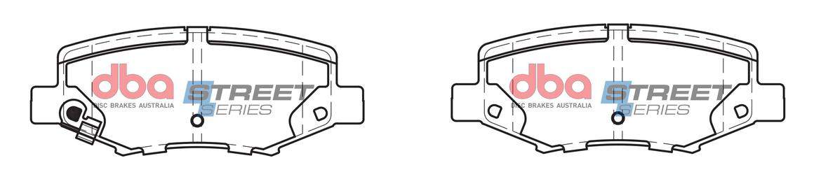DBA Street Series Brake Pad Set Rear DB2003SS