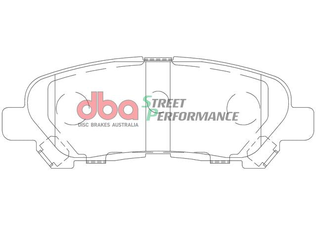 DBA Street Performance Brake Pad Set Rear DB2005SP