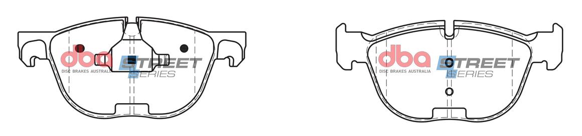 DBA Street Series Brake Pad Set Front DB2006SS