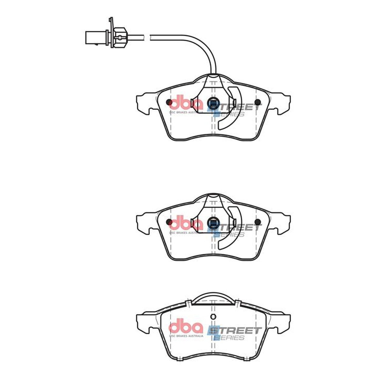 DBA Street Series Brake Pad Set Front DB2031SS