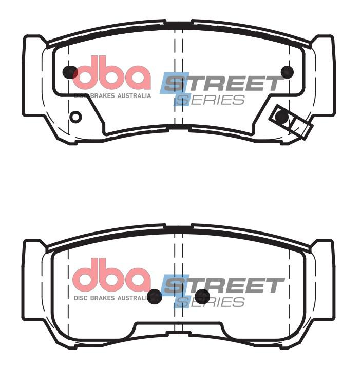 DBA Street Series Brake Pad Set Rear DB2035SS