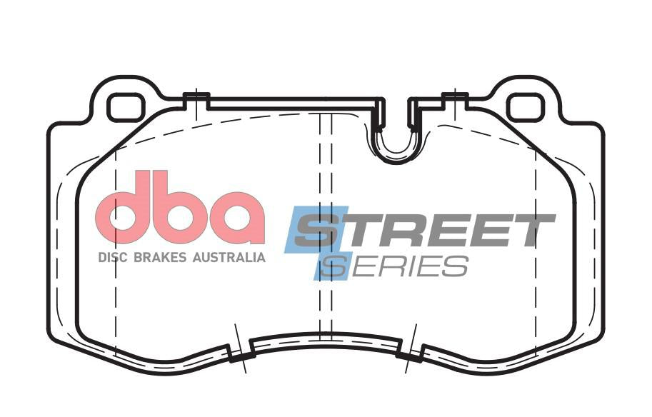 DBA Street Series Brake Pad Set Front DB2057SS