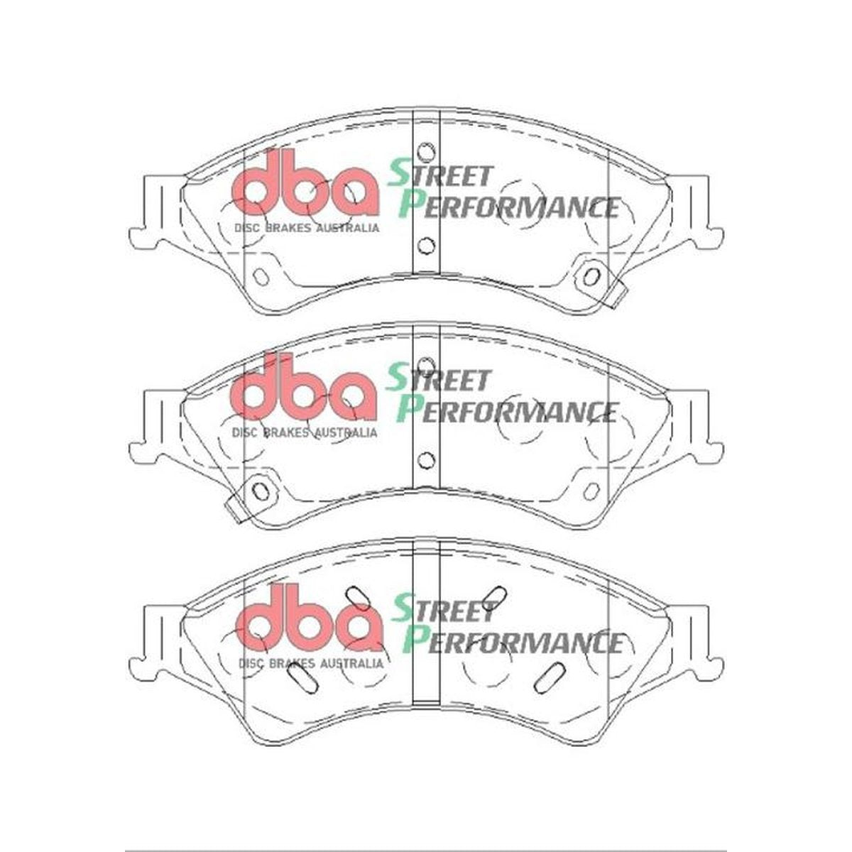 DBA Street Performance Brake Pad Set Front DB2074SP
