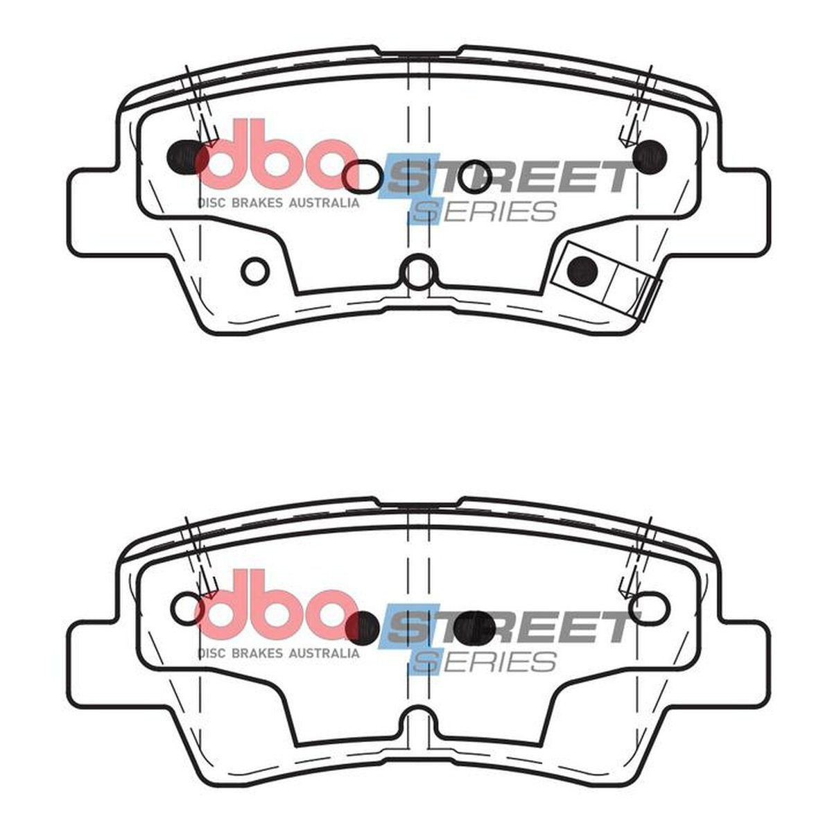 DBA Street Series Brake Pad Set Rear DB2076SS