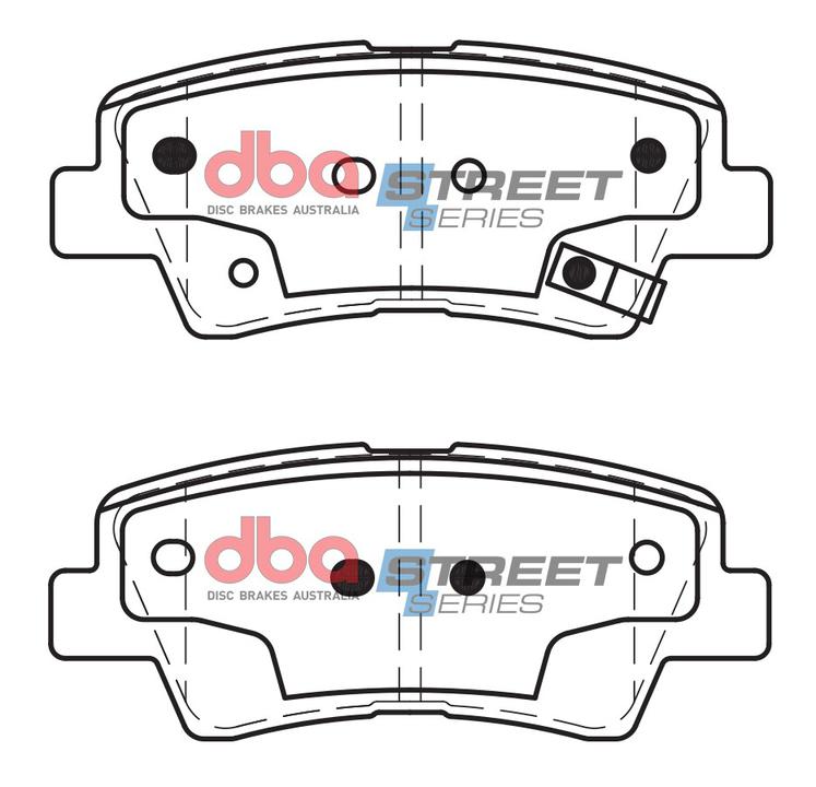 DBA Street Series Brake Pad Set Rear DB2088SS