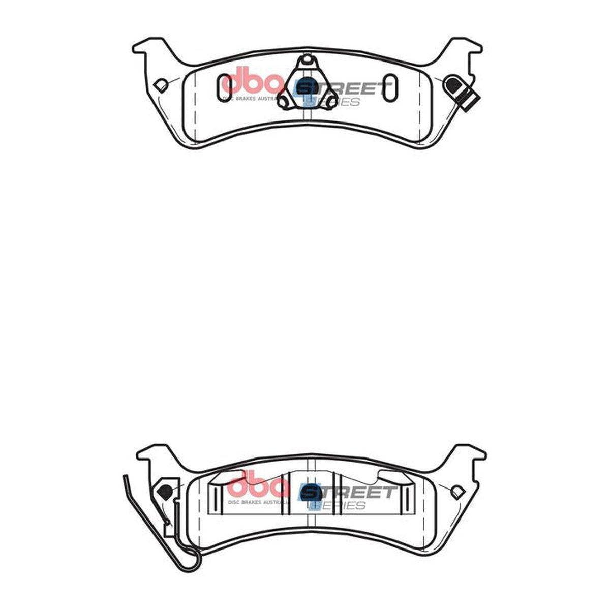 DBA Street Series Brake Pad Set Rear DB2093SS