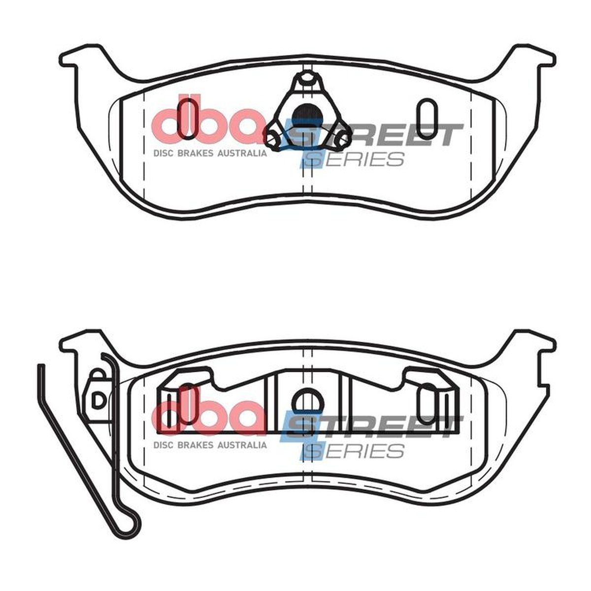 DBA Street Series Brake Pad Set Rear DB2163SS
