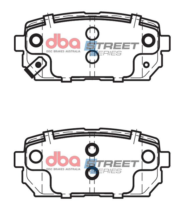 DBA Street Series Brake Pad Set Rear DB2175SS