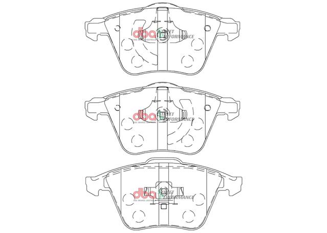 DBA Street Performance Brake Pad Set Front DB2176SP