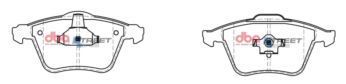 DBA Street Series Brake Pad Set Front DB2176SS