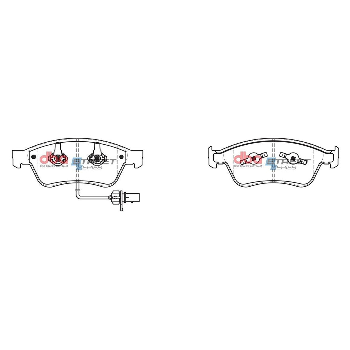 DBA Street Series Brake Pad Set Front DB2202SS