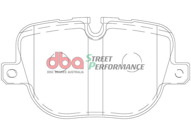 DBA Street Performance Brake Pad Set Rear DB2207SP