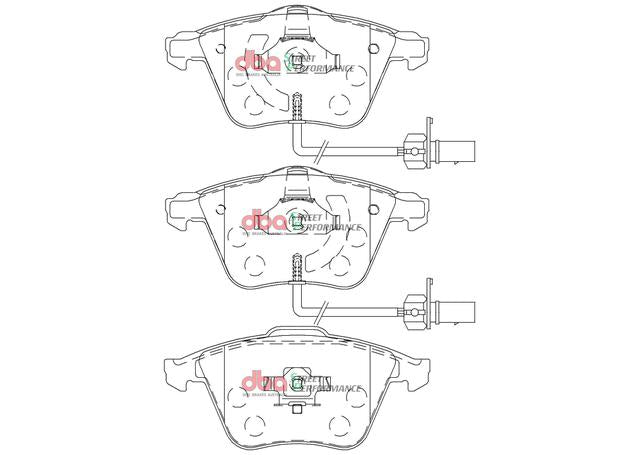 DBA Street Performance Brake Pad Set Front DB2210SP