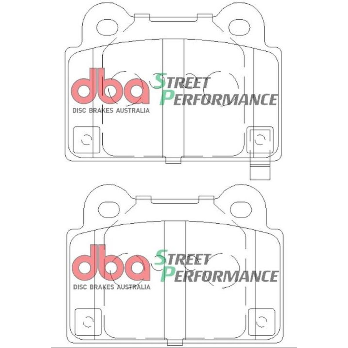 DBA Street Performance Brake Pad Set Rear DB2215SP
