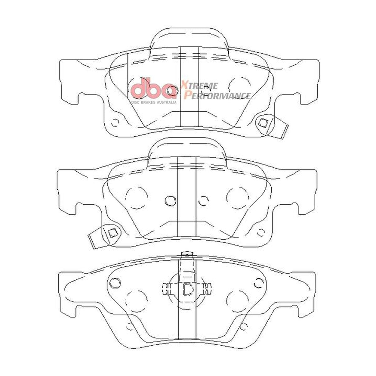 DBA Xtreme Performance Brake Pad Set Rear DB2217XP