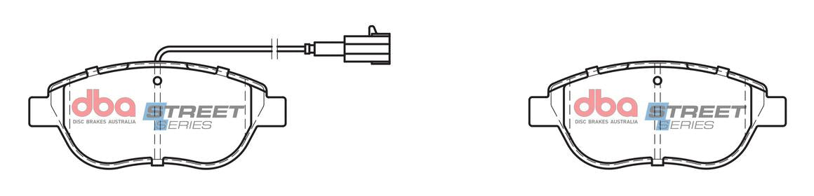 DBA Street Series Brake Pad Set Front DB2219SS