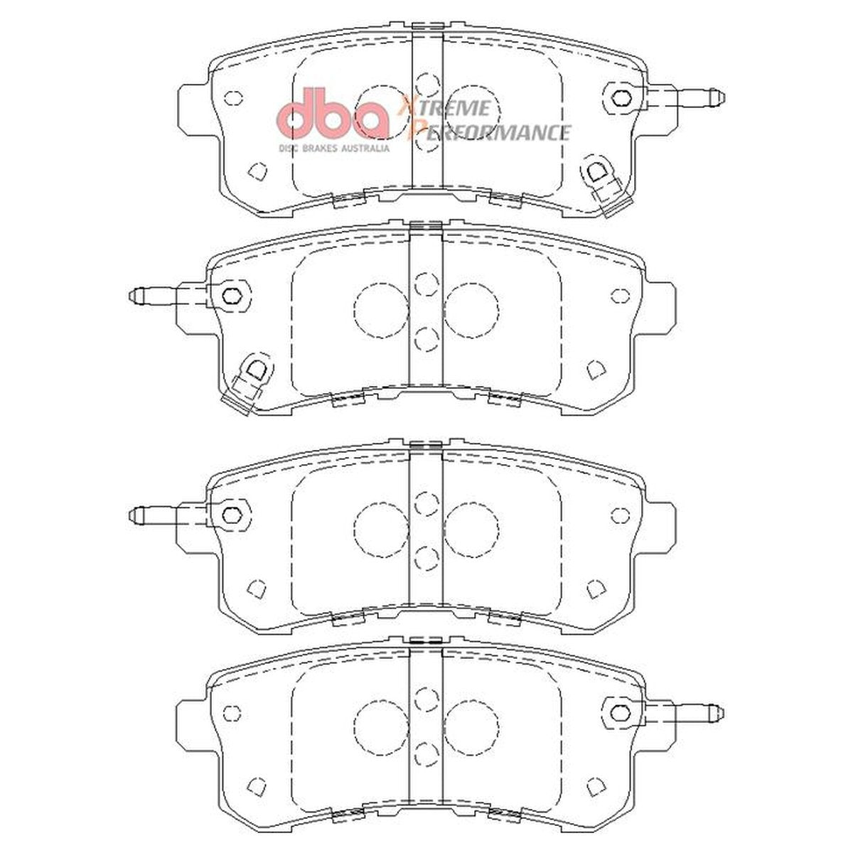 DBA Xtreme Performance Brake Pad Set Rear DB2244XP