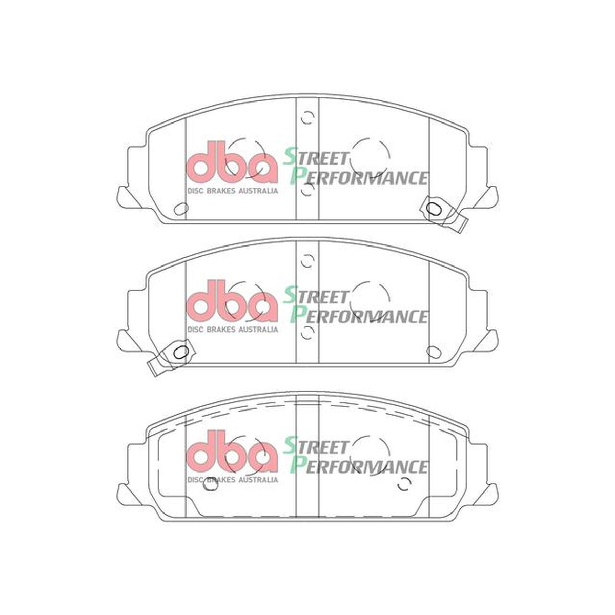 DBA Street Performance Brake Pad Set Front DB2266SP