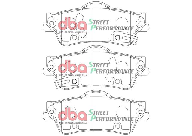 DBA Street Performance Brake Pad Set Rear DB2267SP