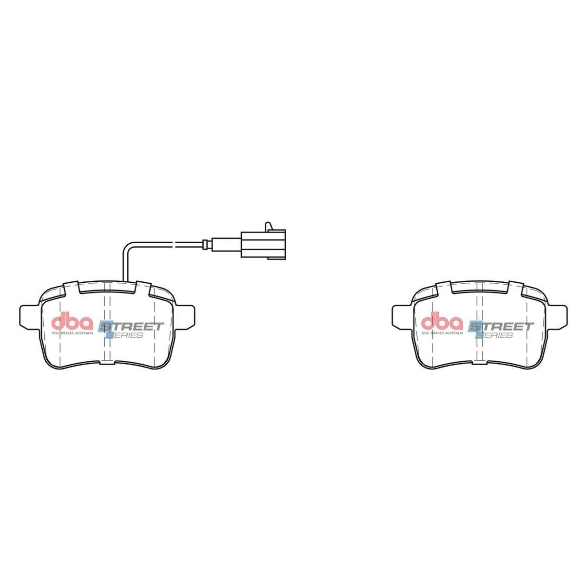 DBA Street Series Brake Pad Set Rear DB2344SS