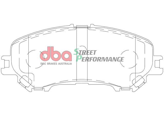 DBA Street Performance Brake Pad Set Front DB2345SP