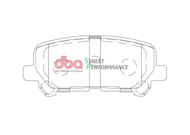 DBA Street Performance Brake Pad Set Rear DB2368SP