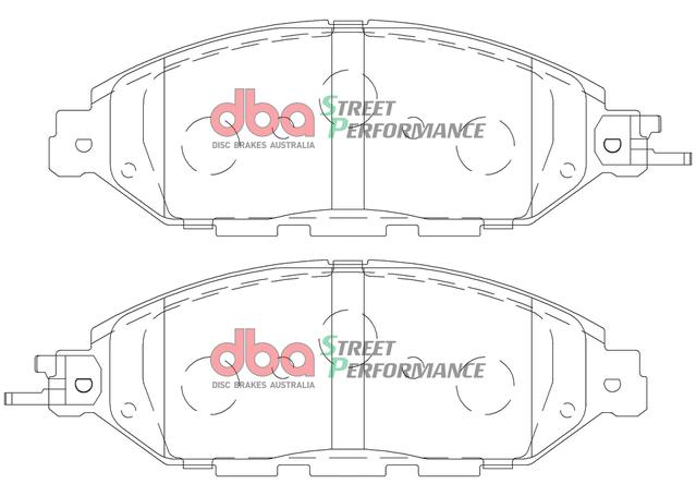 DBA Street Performance Brake Pad Set Front DB2378SP