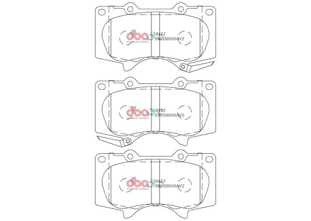 DBA Street Performance Brake Pad Set Front DB2380SP