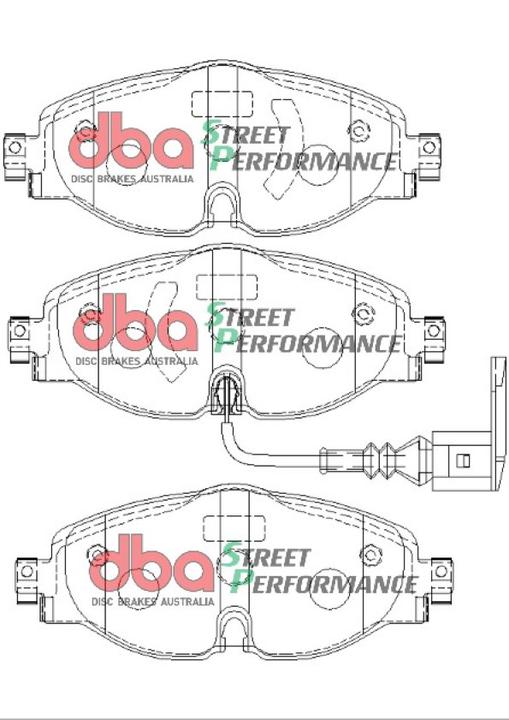 DBA Street Performance Brake Pad Set Front DB2383SP