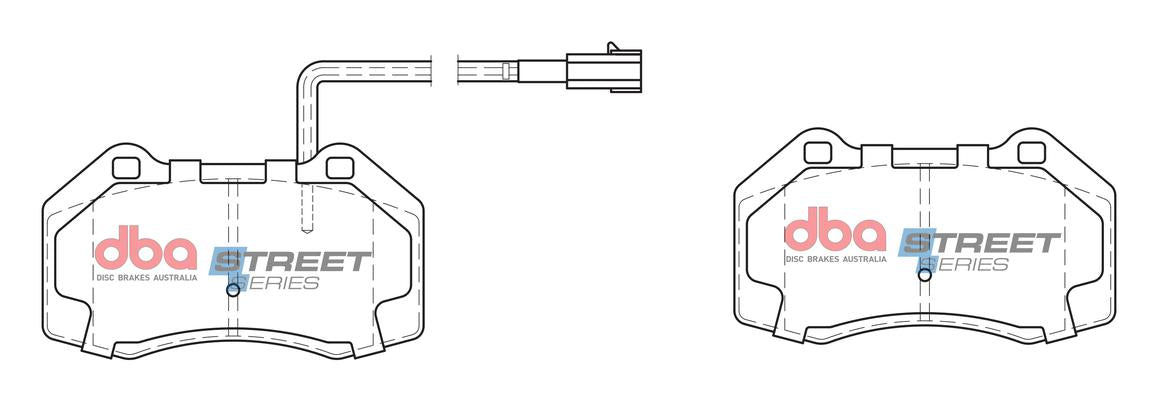 DBA Street Series Brake Pad Set Front DB2386SS