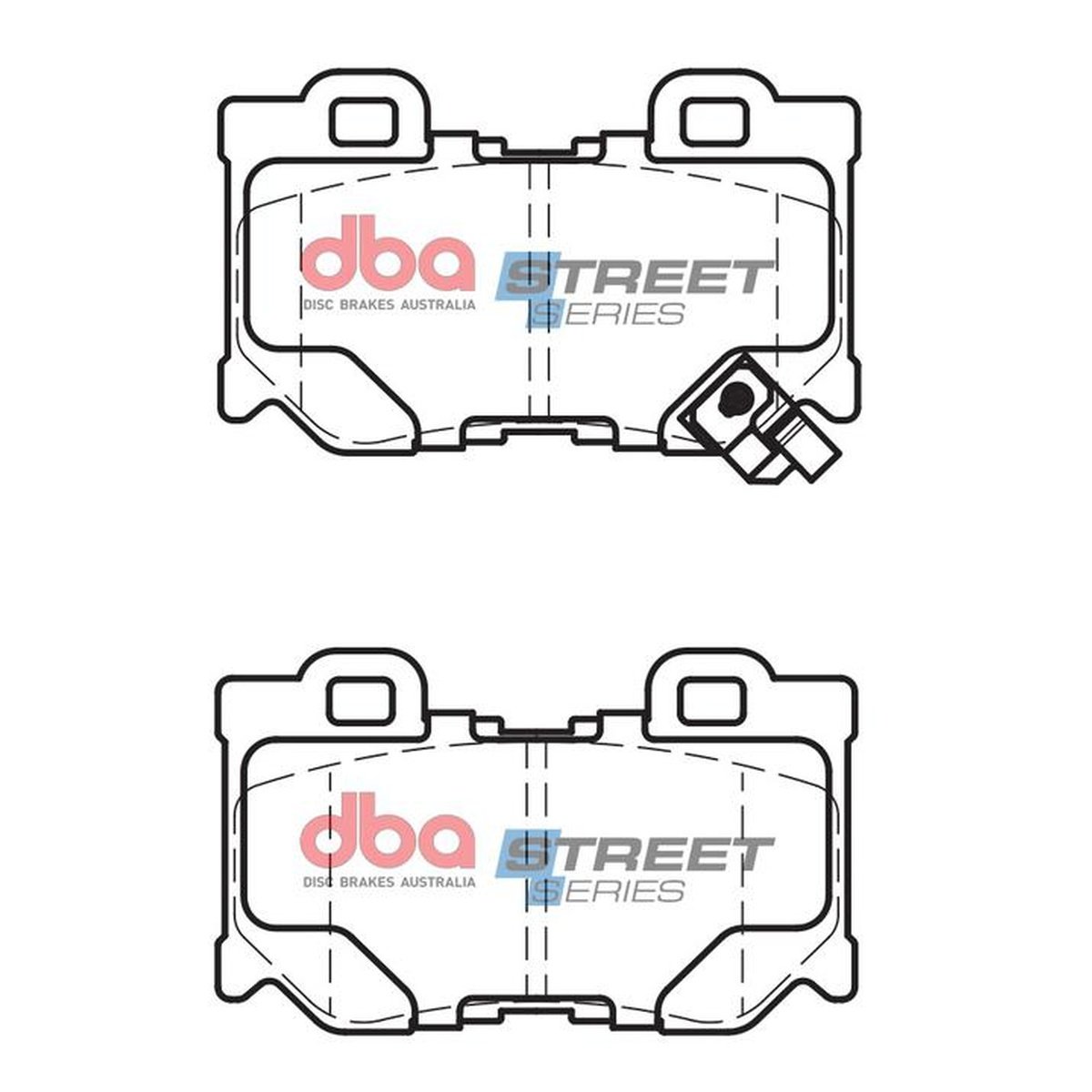 DBA Street Series Brake Pad Set Rear DB2401SS