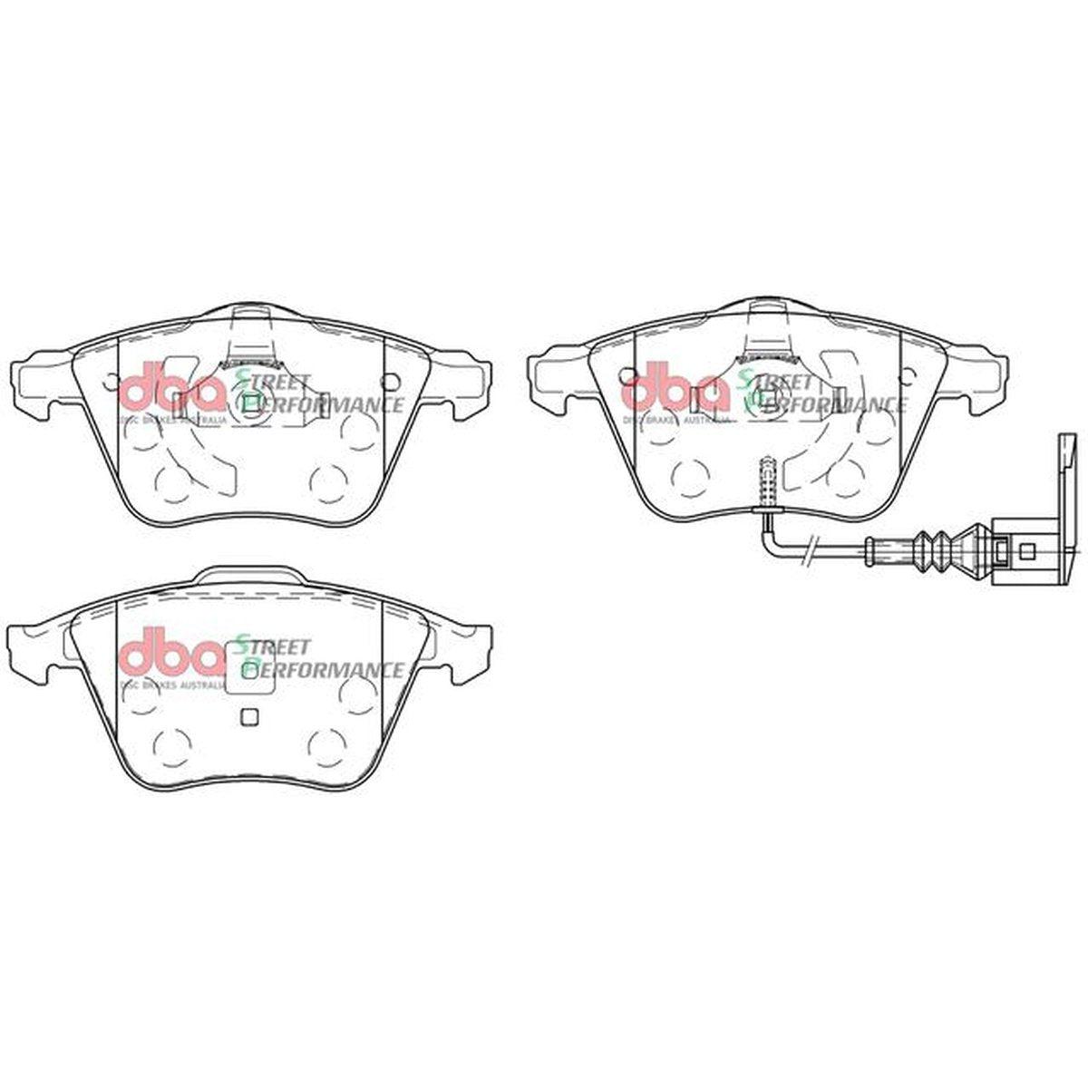 DBA Street Performance Brake Pad Set Front DB2402SP