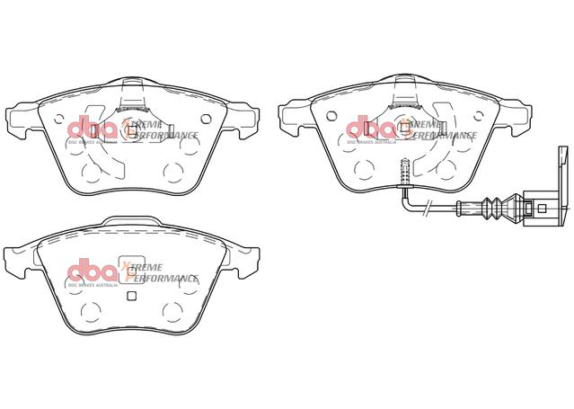 DBA Xtreme Performance Brake Pad Set Front DB2402XP