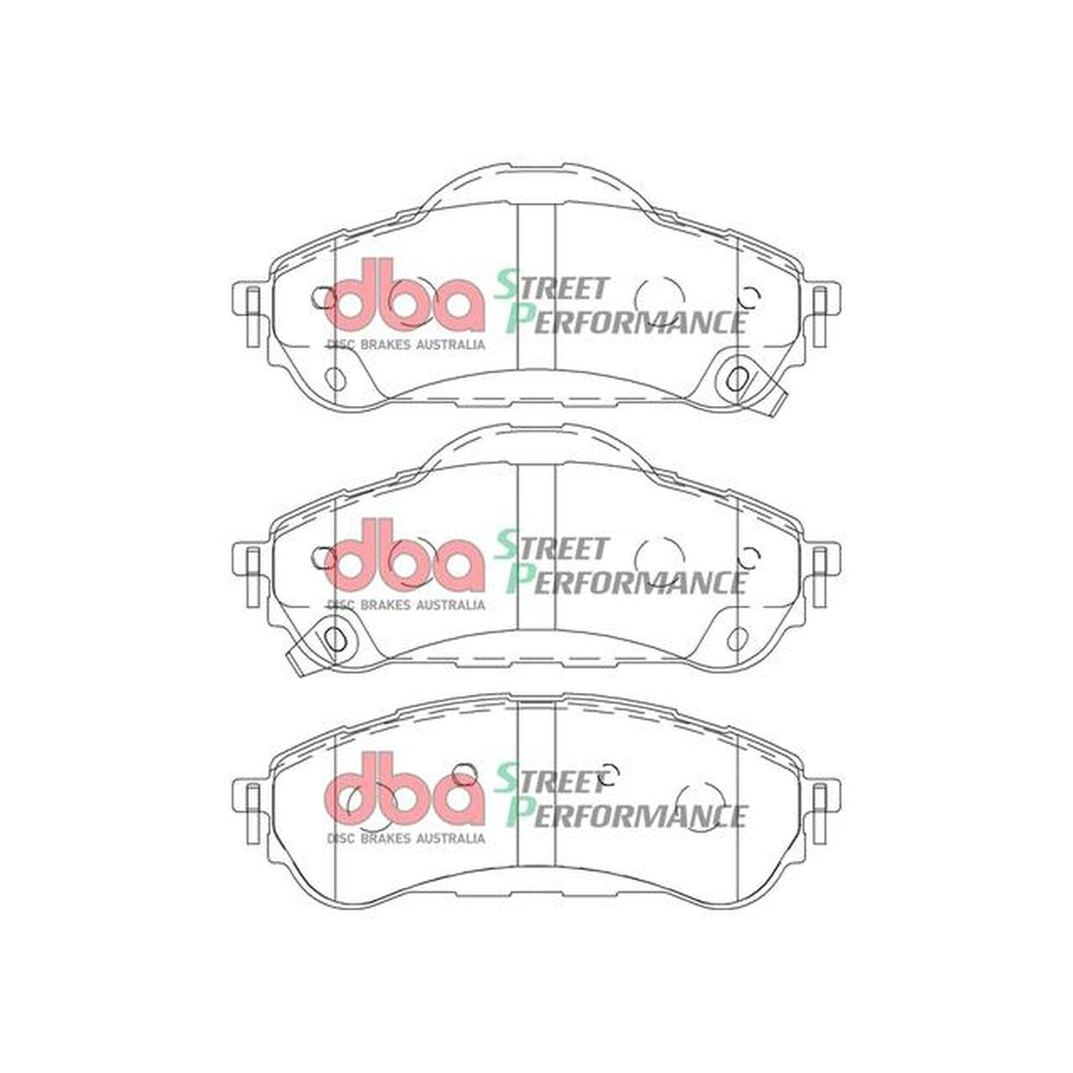 DBA Street Performance Brake Pad Set Rear DB2411SP