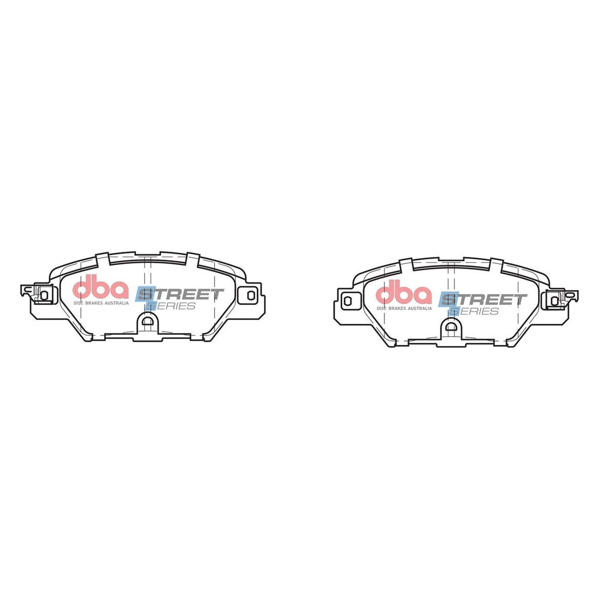 DBA Street Series Brake Pad Set Rear DB2414SS
